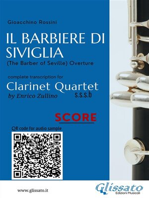 cover image of Clarinet Quartet Score of "Il Barbiere di Siviglia"